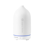 Humidificador Prixton com luz LED de 7 cores e temporizador cor branco vista impressa logo 2