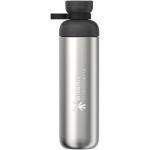 Garrafa com dupla abertura e tampa antigotejamento 900ml Mepal cor preto vista impressa logo 2