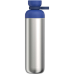Garrafa com dupla abertura e tampa antigotejamento 900ml Mepal cor azul pastel segunda vista frontal