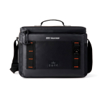 Geleira portátil grande com forro anti-derrames Nordic Drift Storm 20L cor preto vista com logo