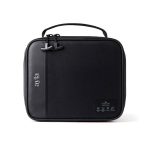 Saco térmico para almoço com bolso exterior e alça Nordic Drift Storm cor preto vista com logo