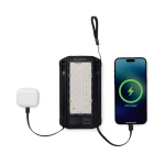 Powerbank solar dobrável carregamento rápido Nordic Drift Titan 10000mAh cor preto terceira vista