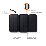 Powerbank solar dobrável carregamento rápido Nordic Drift Titan 10000mAh cor preto