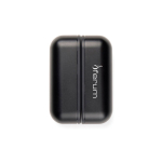 Aquecedor de mãos magnético com powerbank Nordic Drift Everest 6000mAh cor preto vista com logo