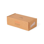 Lanterna de emergência com manivela 2000mAh Nordic Drift Everest cor preto segunda vista com caixa
