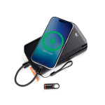 Cabo carregamento rápido USB-C com mosquetão Nordic Drift Everest 60W cor preto terceira vista