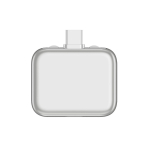 Adaptador carregamento inteligente USB-C proteção contra sobrecarga 140W cor prateado segunda vista