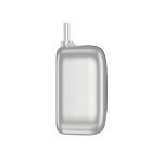 Adaptador carregamento inteligente USB-C proteção contra sobrecarga 140W cor prateado quinta vista