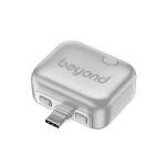 Adaptador carregamento inteligente USB-C proteção contra sobrecarga 140W cor prateado vista com logo