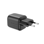 Carregador USB ecológico compacto com ficha EU 100W cor preto segunda vista