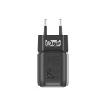 Carregador USB ecológico compacto com ficha EU 100W cor preto sexta vista