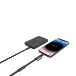 Cabo carregamento rápido 2 em 1 entrançado antiemaranhamento 60W 120 cm cor preto segunda vista