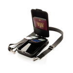 Estojo rígido organizador de viagem com fita de pescoço Swiss Peak cor preto terceira vista
