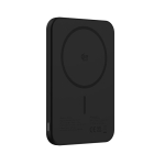 Powerbank magnética QI2.2 ultrafina em alumínio reciclado 5000 mAh cor preto