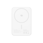 Powerbank magnética QI2.2 ultrafina em alumínio reciclado 5000 mAh cor prateado terceira vista