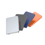 Power bank magnético ecológico com carregamento sem fios 15W 5000 mAh cor preto vista geral