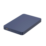 Power bank magnético ecológico com carregamento sem fios 15W 5000 mAh cor azul