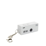 Câmara instantânea estilo porta-chaves com ecrã a cores e USB-C 720P cor branco vista principal