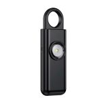 Alarme pessoal inteligente com luz e recarga USB-C 150 dB cor preto
