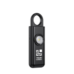 Alarme pessoal inteligente com luz e recarga USB-C 150 dB cor preto vista principal