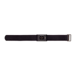 Pulseira de saúde ultrafina com app e resistência à água 1 ATM cor preto terceira vista