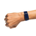 Pulseira de saúde ultrafina com app e resistência à água 1 ATM cor azul-marinho quarta vista