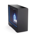 Coluna sem fios transparente com luz RGB integrada e USB-C 5W cor preto