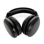 Auscultadores over-ear dobráveis com bateria amovível USB-C cor preto terceira vista