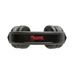 Auscultadores over-ear dobráveis com bateria amovível USB-C cor preto vista com logo