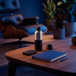 Altifalante compacto magnético com resistência IPX4 5W 500mAh cor preto vista de ambiente 3