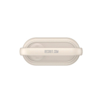 Altifalante sem fios compacto com microfone incorporado 10 W cor bege vista com logo