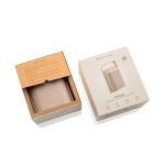 Altifalante sem fios compacto com microfone incorporado 10 W cor bege vista com caixa