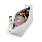Bolsa térmica com alça ajustável e bolso frontal 8 L cor bege quinta vista