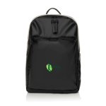 Mochila para portátil de capacidade 16 L Swiss Peak 15,6'' cor preto vista com logo