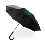 Guarda-chuva urbano com abertura automática e fibra de vidro Ø120 cor preto vista com logo