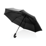 Guarda-chuva dobrável automático 21'' cabo em pele sintética mate Ø108 cor preto