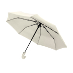 Guarda-chuva dobrável automático 21'' cabo em pele sintética mate Ø108 cor bege