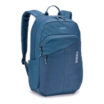 Mochila portátil com compartimento almofadado 23L 16'' Thule Indago cor azul vista com logo