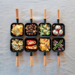 Raclette de mesa com placa reversível antiaderente Boska cor preto