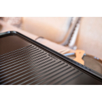 Raclette de mesa com placa reversível antiaderente Boska cor preto