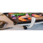 Placa elétrica teppanyaki superfície ampla 35x56 cm Boska cor preto