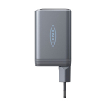 Carregador de parede com carregamento rápido GaN 100W Anker Prime cor cinzento vista com logo