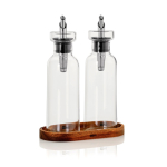 Conjunto de doseadores de óleo e vinagre 4 em 1 300 ml AdHoc cor transparente