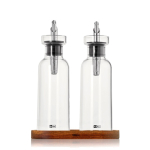Conjunto de doseadores de óleo e vinagre 4 em 1 300 ml AdHoc cor transparente quarta vista
