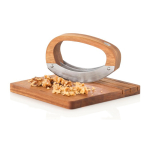 Conjunto cozinha com faca basculante e tábua de cortar AdHoc RoccaVerde cor castanho segunda vista