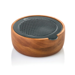 Ralador fino com recipiente de acácia AdHoc CutnServe Table cor castanho