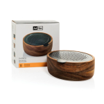 Ralador fino com recipiente de acácia AdHoc CutnServe Table cor castanho vista com caixa