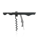 Saca-rolhas em aço inoxidável com mecanismo vertical PushPull AdHoc cor cinzento