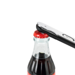 Saca-rolhas em aço inoxidável com mecanismo vertical PushPull AdHoc cor cinzento vista décima primeira