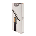 Saca-rolhas em aço inoxidável com mecanismo vertical PushPull AdHoc cor cinzento vista com caixa